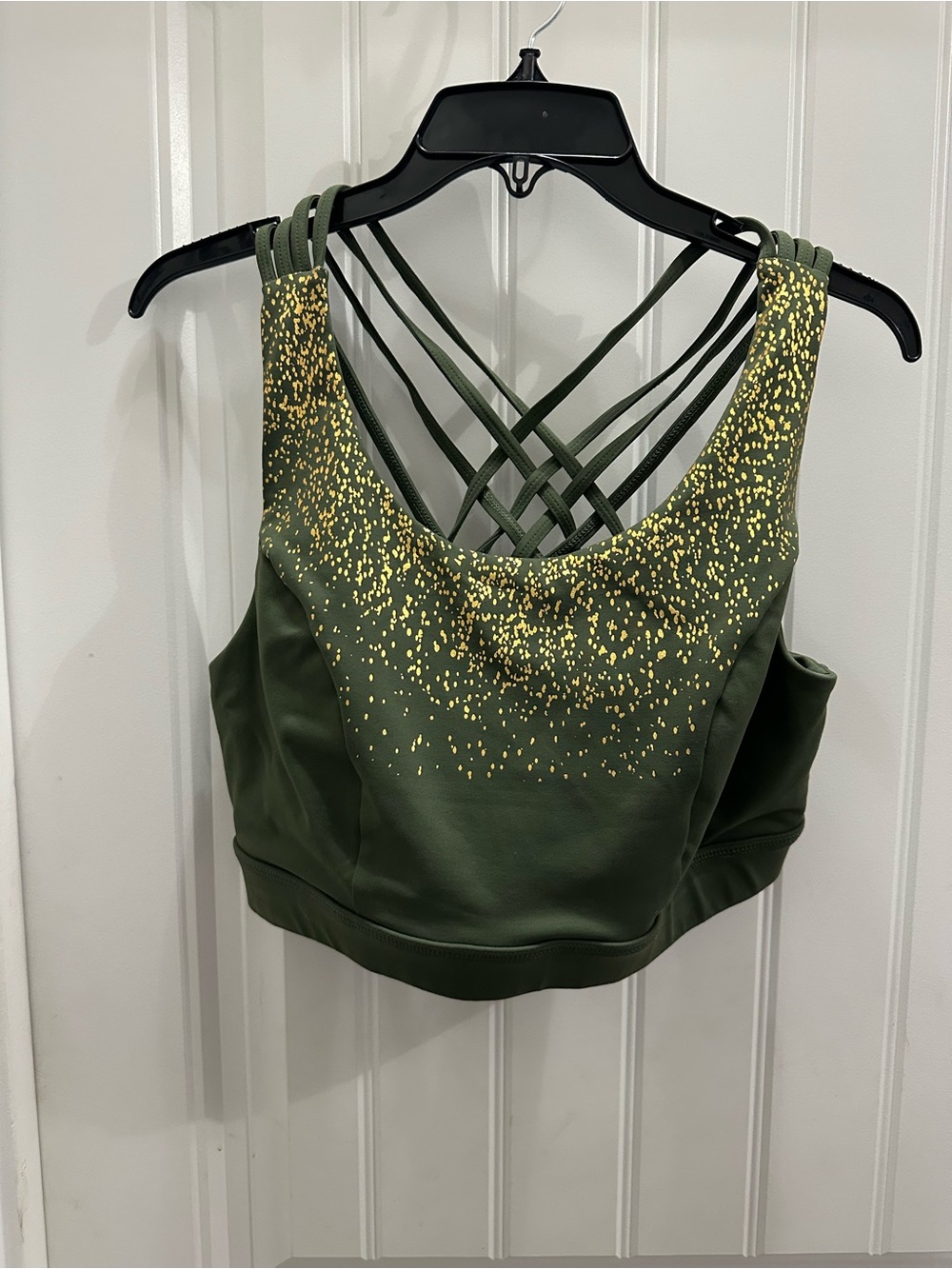 torrid Olive Green Sports Bra with Logo Print size 0/14